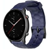 Voor Amazfit GTR 2e 22 mm voetbalpatroon effen kleur siliconen horlogeband