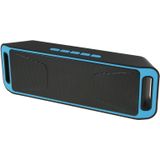 Portable Stereo Wireless Bluetooth Music Speaker  Support Hands-free Answer Phone & FM Radio & TF Card  For iPhone  Galaxy  Sony  Lenovo  HTC  Huawei  Google  LG  Xiaomi  other Smartphones(Blue)