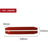 Car Carbon Fiber Welcome Pedal Panel Decorative Sticker for Chevrolet Camaro 2017-2019  Left and Right Drive Universal (Red)