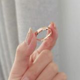 3 PCS Fashion Simple Narrow BE THECHANGE Ring Electroplated 18k Titanium Steel Couple Ring  Size: 8 US Size(Silver)