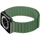 Siliconen magnetische gentegreerde korte band horlogeband voor Apple Watch Series 7 45 mm / 6 & SE & 5 & 4 44mm / 3 & 2 & 1 42mm