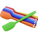 2 PCS Kitchen Silicone Cream Cake Spatula Mixing Scraper Brush Butter Mixer Brushes Baking Tool Kitchenware(Blue)