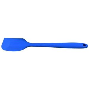 2 PCS Kitchen Silicone Cream Cake Spatula Mixing Scraper Brush Butter Mixer Brushes Baking Tool Kitchenware(Blue)