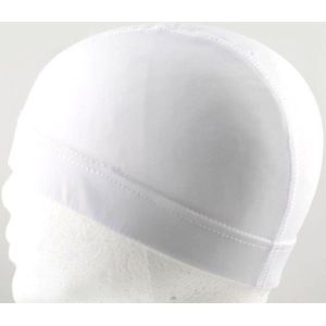 Hip Hop Dome Cap Wig Elastic Cap (White)
