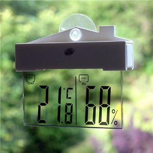 Digitale weer station zuignap binnen buiten thermometer grote LCD-scherm thermometer Areometer