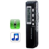 8GB Digital Voice Recorder Dictaphone MP3 Player  Support Telephone recording  VOX function  Power supply: 2 x AAA battery(Black)