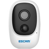 ESCAM G08 HD 1080P IP65 Waterproof PIR IP Camera with Solar Panel  Support TF Card / Night Vision / Two-way Audio (White)
