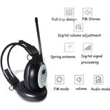 HRD-308S Portable FM Campus Radio Receiver Headset(Black)