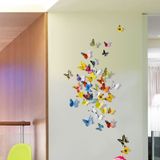 5 Sets Creative 3D Butterfly Wall Stickers Living Room Bedroom Decoration Supplies  Random Style Delivery