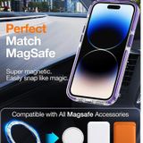 Voor iPhone 15 Pro Max Tweekleurige MagSafe TPU Hybride Clear PC Schokbestendige telefoonhoes