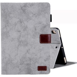 For iPad 10.2 inch Business Style Horizontal Flip Leather Case  with Holder & Card Slot & Photo Frame & Sleep / Wake-up Function(Grey)
