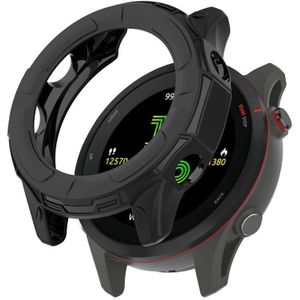 For Garmin Forerunner 255 Armor Hollow TPU Watch Case(Black)