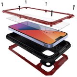 For iPhone 14 Shockproof Waterproof Dustproof Metal + Silicone Phone Case(Red)