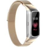 For Samsung Galaxy Fit SM-R370 Milanese Replacement Strap Watchband(Champagne Gold)