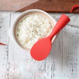 Food Grade Silicone High Temperature Resistant Rice Spoon(Red)