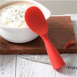 Food Grade Silicone High Temperature Resistant Rice Spoon(Red)