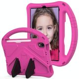 EVA Flat Anti Falling Protective Case Shell with Holder For iPad mini 6 2021(Rose Red)