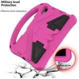 EVA Flat Anti Falling Protective Case Shell with Holder For iPad mini 6 2021(Rose Red)