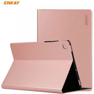 For Samsung Galaxy Tab S6 Lite P610 / P615 ENKAY ENK-8005 Horizontal Flip PU Leather + TPU Smart Case with Holder(Pink)