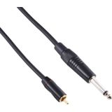 30cm Metal Head 6.35mm Male to RCA Male Audio Connector Adapter Cable for Mixing Console