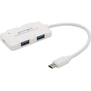 Onten OTN-9102 4-port USB3.0 Portable HUB Docking Station(White)