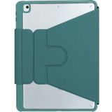 Voor iPad 2022 360 Rotatie Acryl Transparant Bluetooth Toetsenbord Lederen Case Met Touch Control / Backlight (Groen)