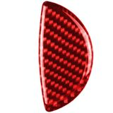 Car Carbon Fiber Door Handle Decorative Sticker for BMW Mini  Left and Right Drive Universal (Red)