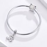 S925 Sterling Silver 26 English Letter Beads DIY Bracelet Necklace Accessories  Style:Z