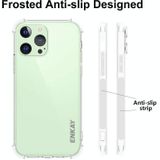 Hat-Prince ENKAY Clear TPU Shockproof Soft Case Drop Protection Cover + Full Coverage Tempered Glass Protector Film For iPhone 13 Pro
