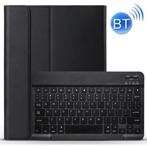 A11 Bluetooth 3.0 Ultra-thin ABS Detachable Bluetooth Keyboard Leather Case with Holder for iPad Pro 11 inch 2021 (Black)