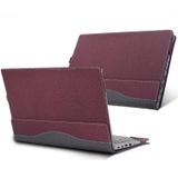 Laptop Leather Anti-Fall Protective Case For HP Envy 13-AQ Ad Ah(Wine Red)