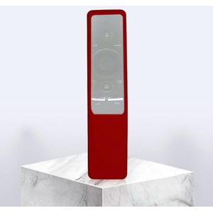 Non-slip Texture Washable Silicone Remote Control Cover for Samsung Smart TV Remote Controller (Red)