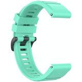 Voor Garmin Fenix 7x 26mm Solid Color Silicone Quick Release Strap (Lake Blue)