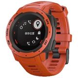 Silicone Replacement Wrist Strap for Garmin Instinct 22mm (Coral Red)