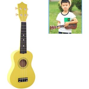 HM100 21 inch Basswood Ukulele kinderen verlichting muziekinstrument (geel)