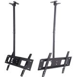 32-70 inch Universal Height & Angle Adjustable LCD TV Wall-mounted Ceiling Dual-use Bracket  Retractable Length: 1m