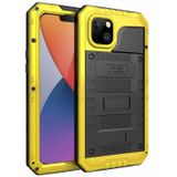 For iPhone 14 Plus Shockproof Waterproof Dustproof Metal + Silicone Phone Case(Yellow)