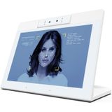 HSD1022T Touch Screen All in One PC with Holder  10.1 inch  2GB+16GB  Android 8.1 RK3288 Cortex A17 Quad Core Up to 1.8GHz  Support Bluetooth & WiFi & RJ45 & TF Card(32GB Max) & HDMI (White)
