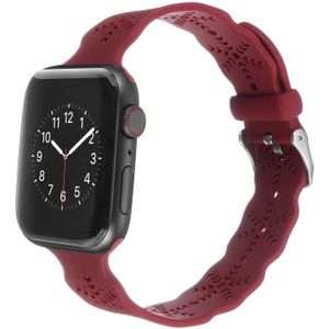 Snowflake Silicone Watch Band voor Apple Watch Series 7 41mm / 6 & SE & 5 & 4 40mm / 3 & 2 & 1 38 mm