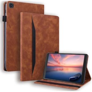 For Samsung Galaxy Tab A 8.0 2019 SM-T290 / SM-T295 Business Shockproof Horizontal Flip Leather Case with Holder & Card Slots & Photo Frame & Pen Slot(Brown)