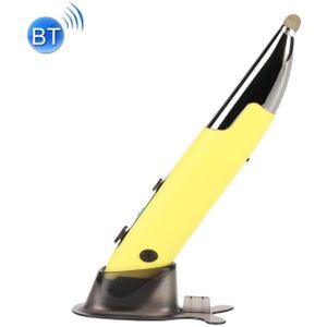 PR-A19 2.4GHz Wireless Charging Bluetooth Mouse Pen Type Shining Quiet Mouse(Yellow)