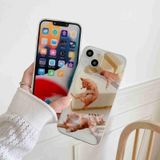 Voor iPhone 11 schattig grappig kattenpatroon telefoonhoesje