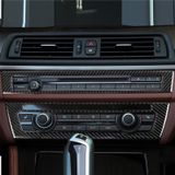 Carbon Fiber Car CD Panel Decorative Sticker for BMW 5 Series F10 2011-2017