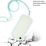 Lanyard Candy Color Wave TPU Clear PC-telefoonhoesje voor iPhone XR