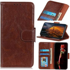 For Samsung Galaxy S30 Ultra / S21 Ultra Nappa Texture Horizontal Flip Leather Case with Holder & Card Slots & Wallet(Brown)