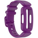 For Fitbit Inspire 2 Silicone Replacement Strap Watchband(Purple)