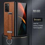 Voor Samsung Galaxy Z Fold2 Sulada Cool Series PC + lederen textuur Skin Feel ShockProof telefoonhoesje