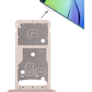 2 SIM Card Tray / Micro SD Card Tray for Huawei Enjoy 6 / AL10(Gold)