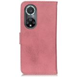Voor Huawei Nova 9 Pro / Honor 50 Pro Khazneh Cowhide Texture Horizontale Flip Lederen Telefoon Case (Pink)