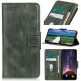 Voor OnePlus 10 Pro Mirren Crazy Horse Textuur Horizontale Flip Lederen Telefoonhoesje Met Houder & Card Slots & Portemonnee (Dark Green)